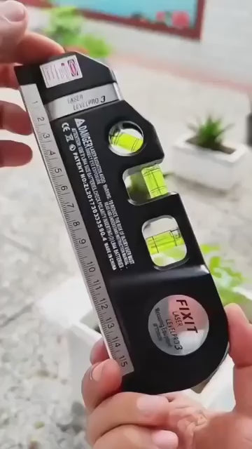 4-in-1 Distance Meter Level Tape | Laser Measurement Tool with Ruler, Level, and LED Light | Multifunctional Measuring Tool for Home & Office Use (Pack of 1, Random Color)